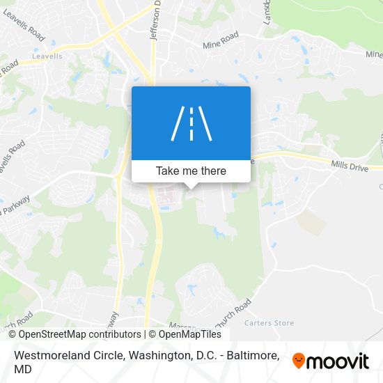 Westmoreland Circle map