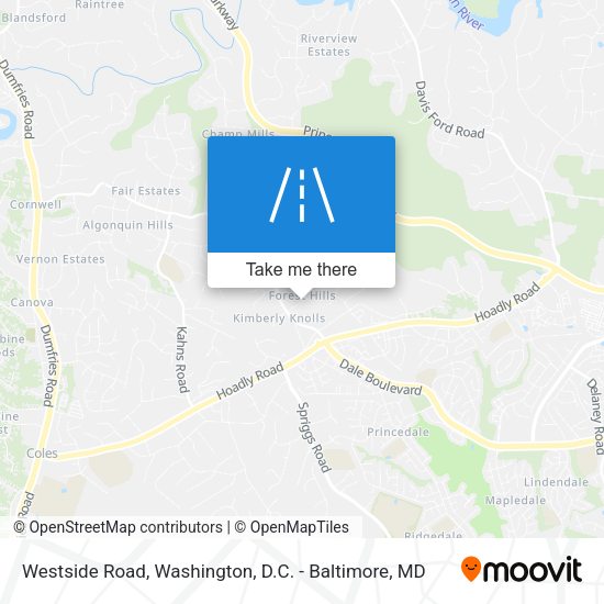 Mapa de Westside Road