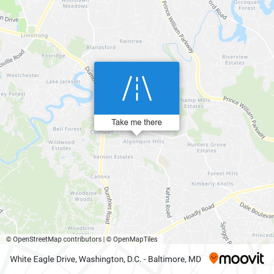 White Eagle Drive map