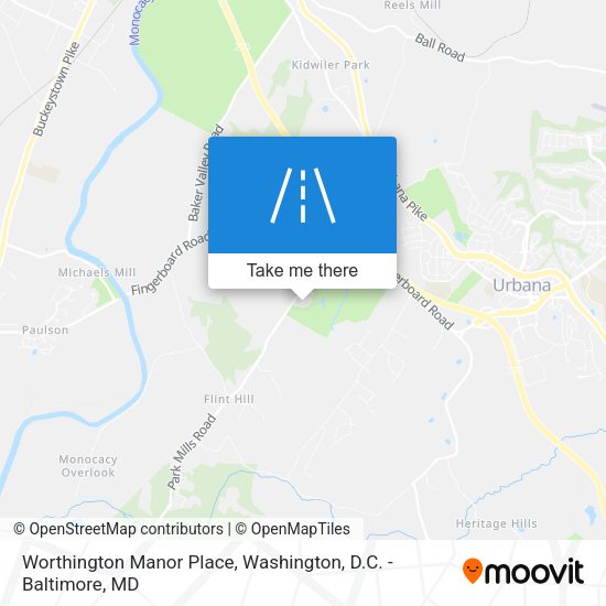 Worthington Manor Place map