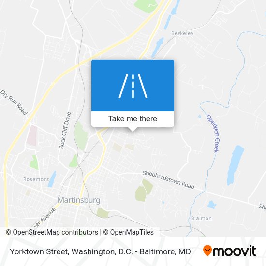 Yorktown Street map