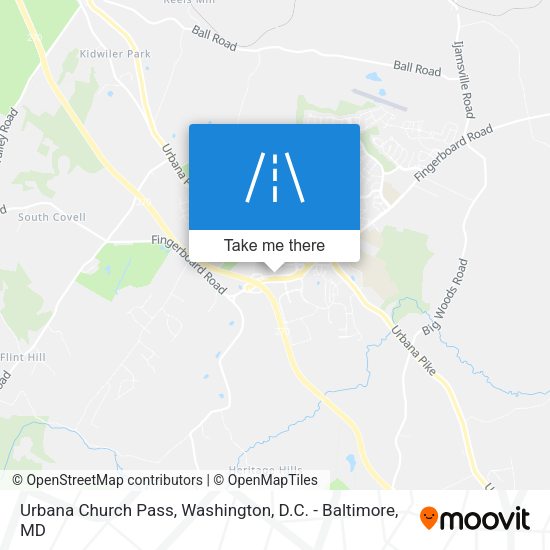 Urbana Church Pass map