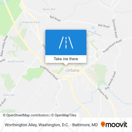 Mapa de Worthington Alley