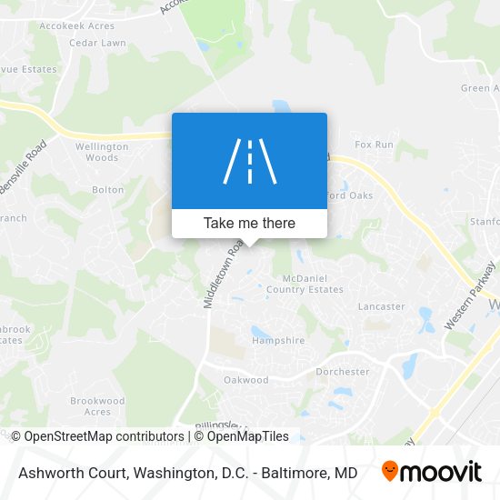 Mapa de Ashworth Court