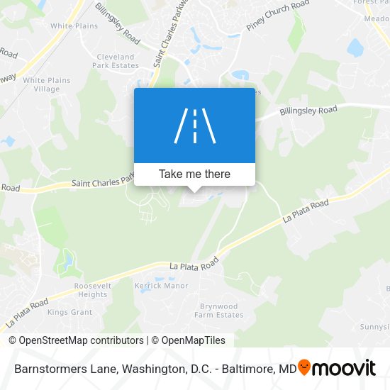 Barnstormers Lane map