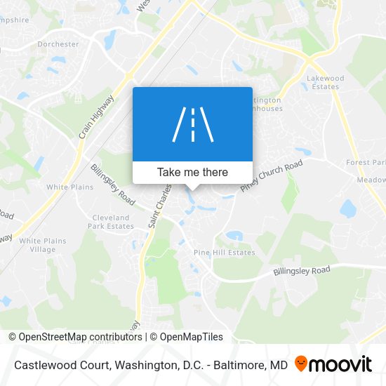 Mapa de Castlewood Court