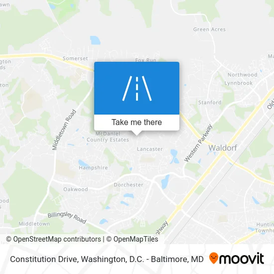 Constitution Drive map