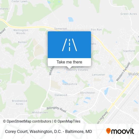Corey Court map