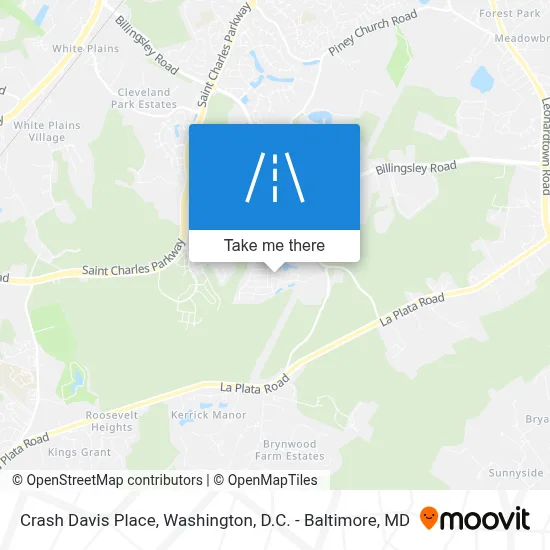 Crash Davis Place map