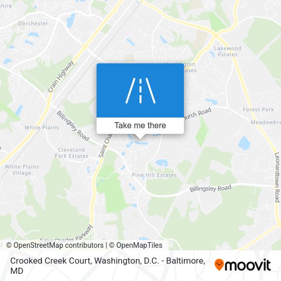 Mapa de Crooked Creek Court