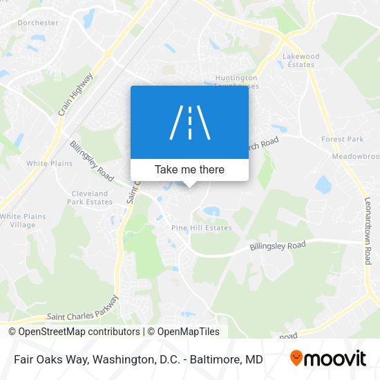 Mapa de Fair Oaks Way