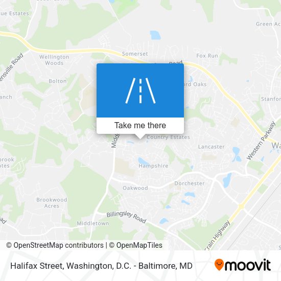 Halifax Street map