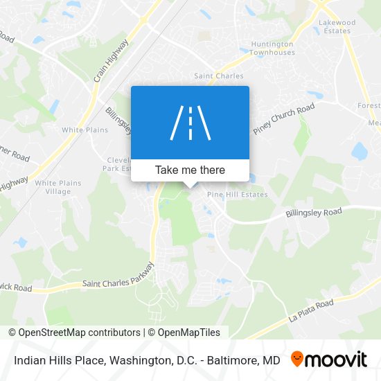 Mapa de Indian Hills Place