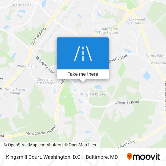 Mapa de Kingsmill Court