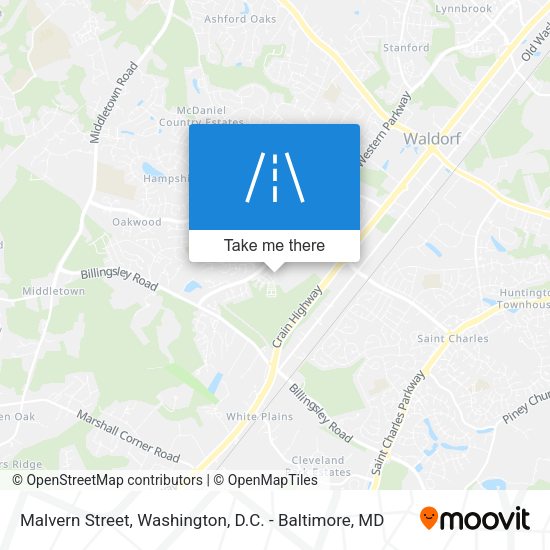Malvern Street map