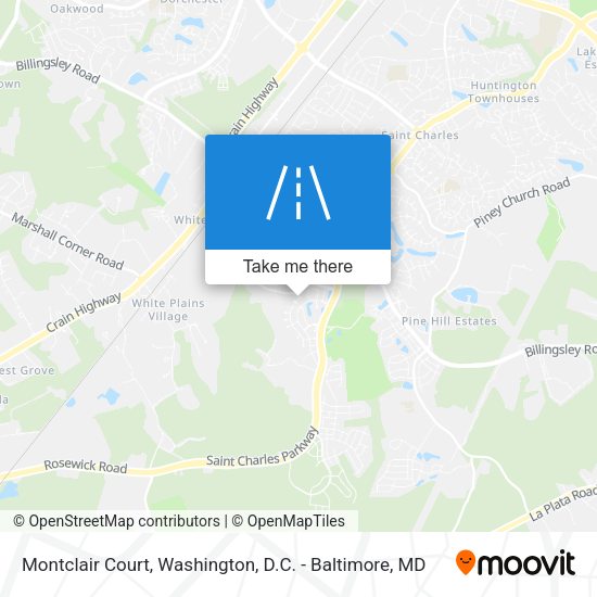 Mapa de Montclair Court