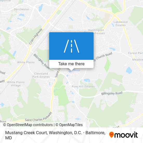 Mapa de Mustang Creek Court