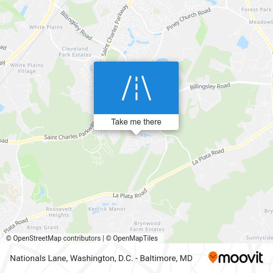 Nationals Lane map