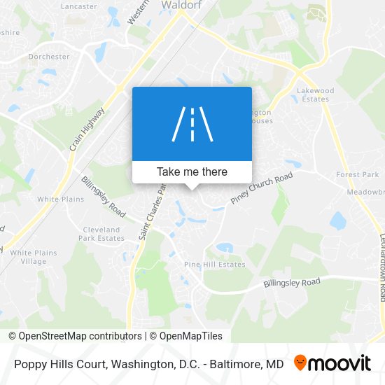 Poppy Hills Court map