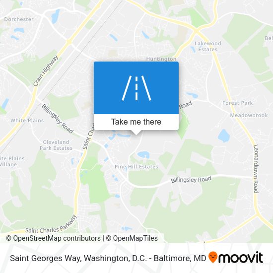 Saint Georges Way map