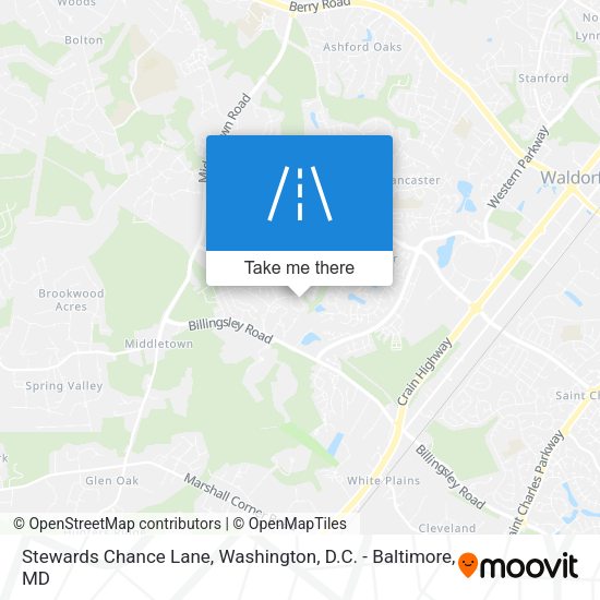 Mapa de Stewards Chance Lane