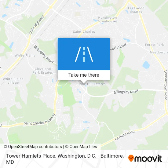 Tower Hamlets Place map