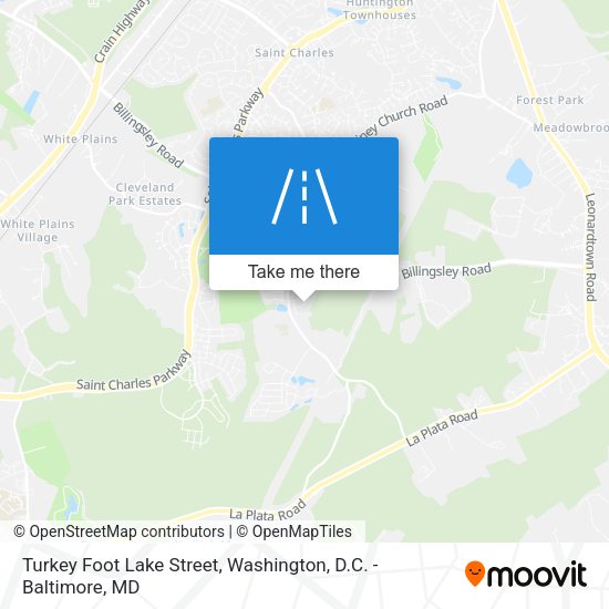 Turkey Foot Lake Street map
