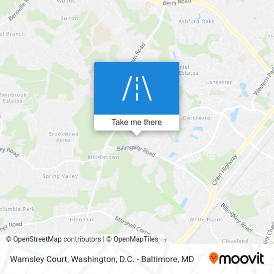 Wamsley Court map