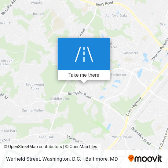 Warfield Street map