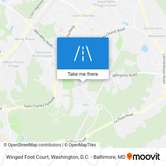 Mapa de Winged Foot Court