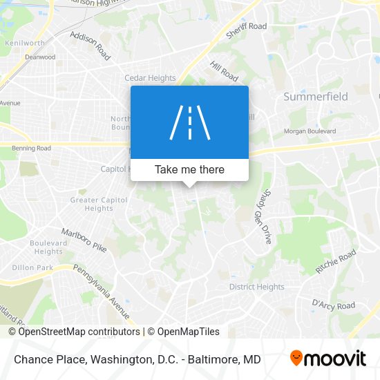 Mapa de Chance Place