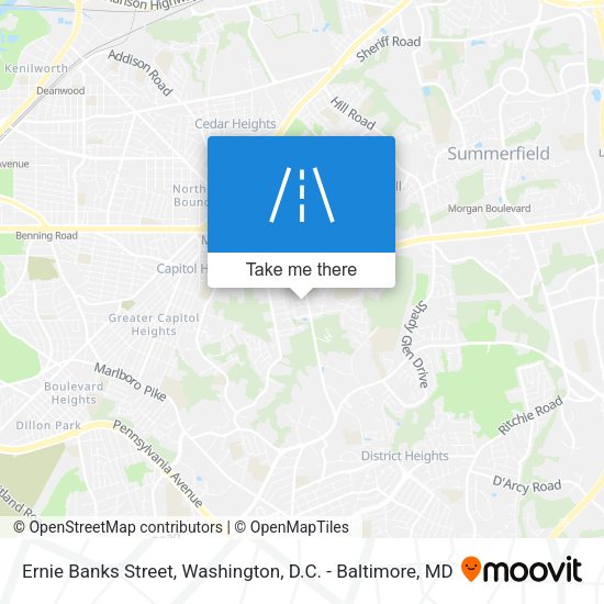 Ernie Banks Street map