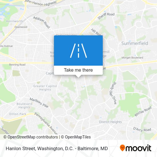 Mapa de Hanlon Street