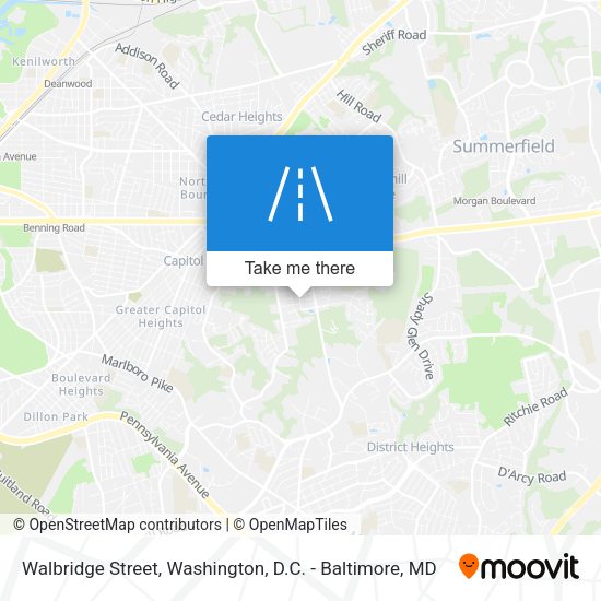 Mapa de Walbridge Street