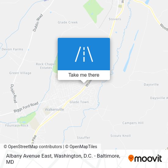 Albany Avenue East map
