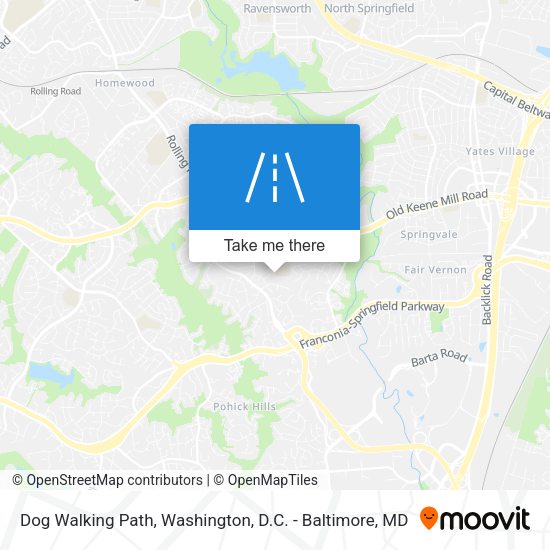 Dog Walking Path map