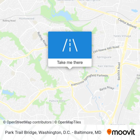 Park Trail Bridge map