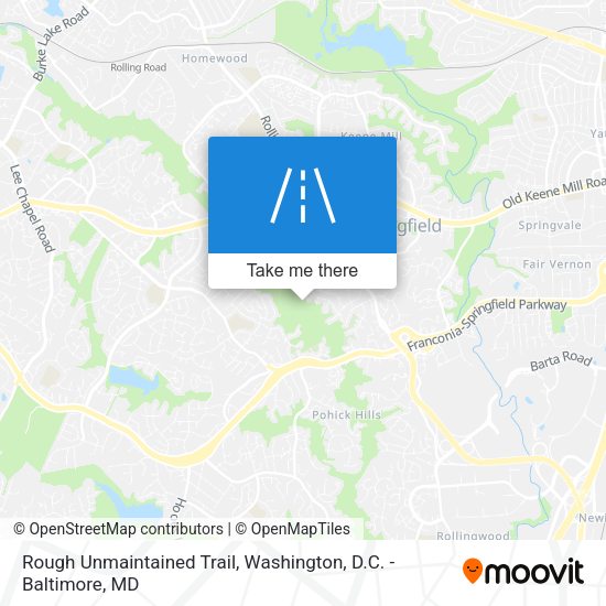 Mapa de Rough Unmaintained Trail