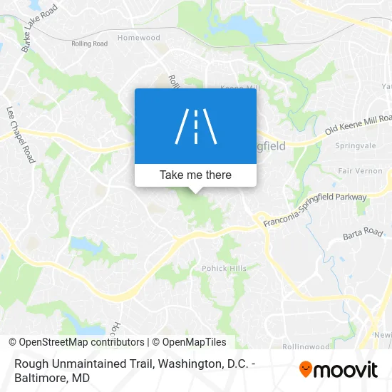 Rough Unmaintained Trail map
