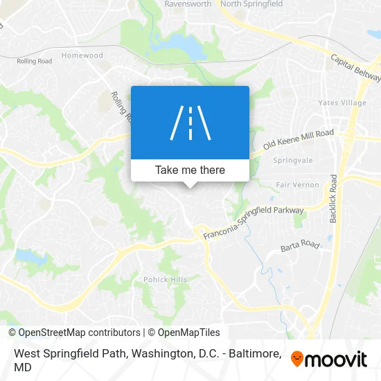 West Springfield Path map