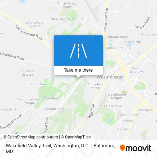 Wakefield Valley Trail map