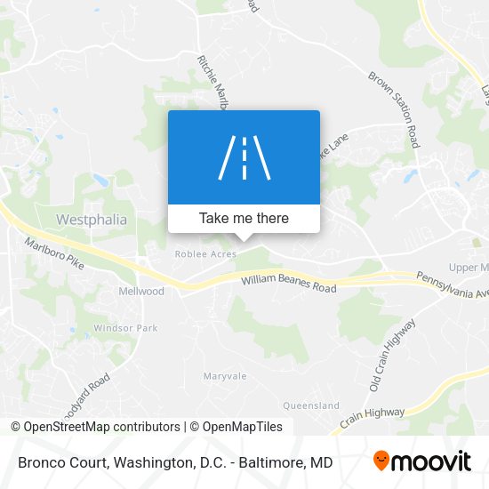 Bronco Court map
