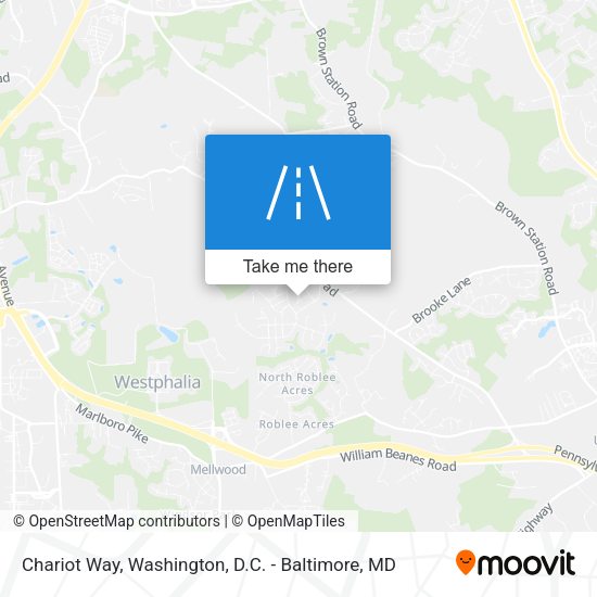 Mapa de Chariot Way