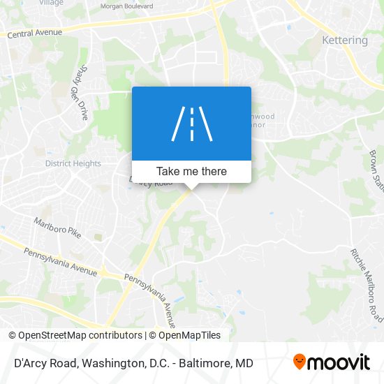 D'Arcy Road map