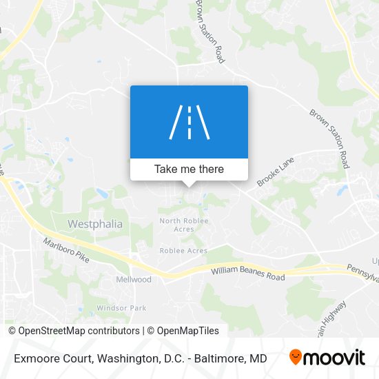 Mapa de Exmoore Court