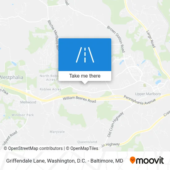 Griffendale Lane map