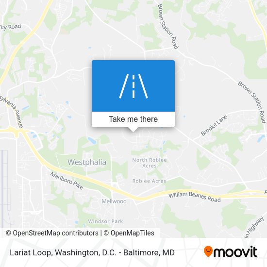 Lariat Loop map