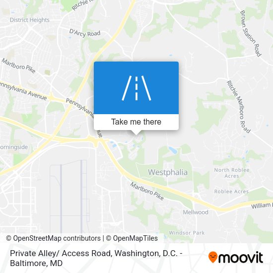 Mapa de Private Alley/ Access Road