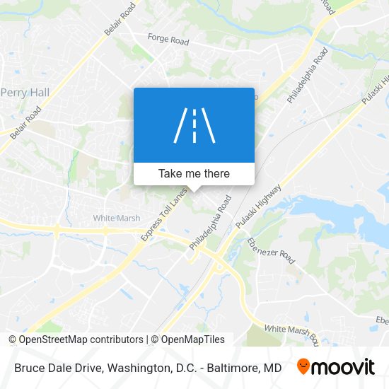 Mapa de Bruce Dale Drive