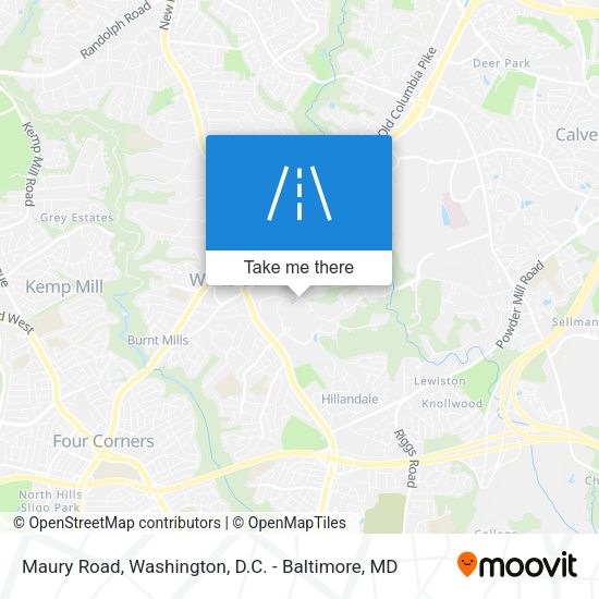 Maury Road map